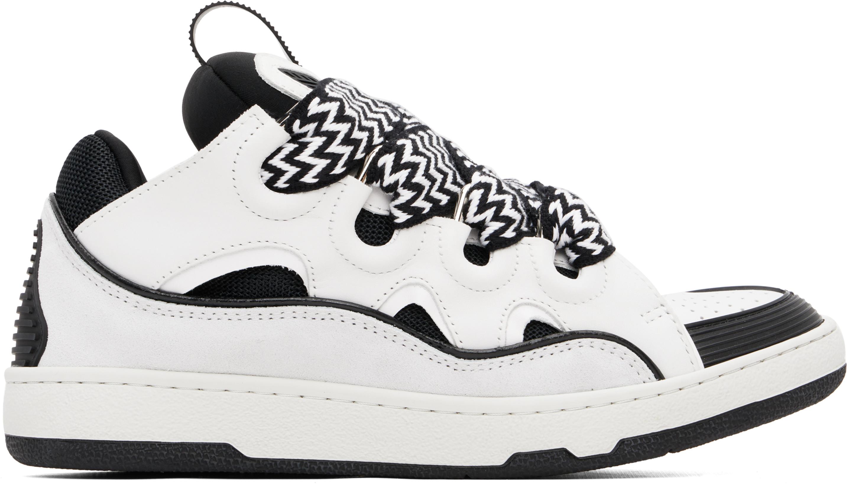 White Curb Sneakers by LANVIN