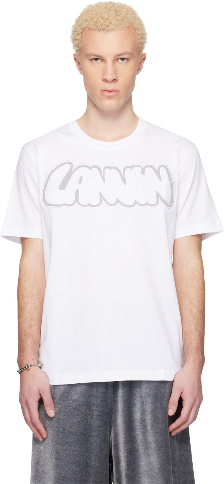 White Urban Curb T-shirt by LANVIN