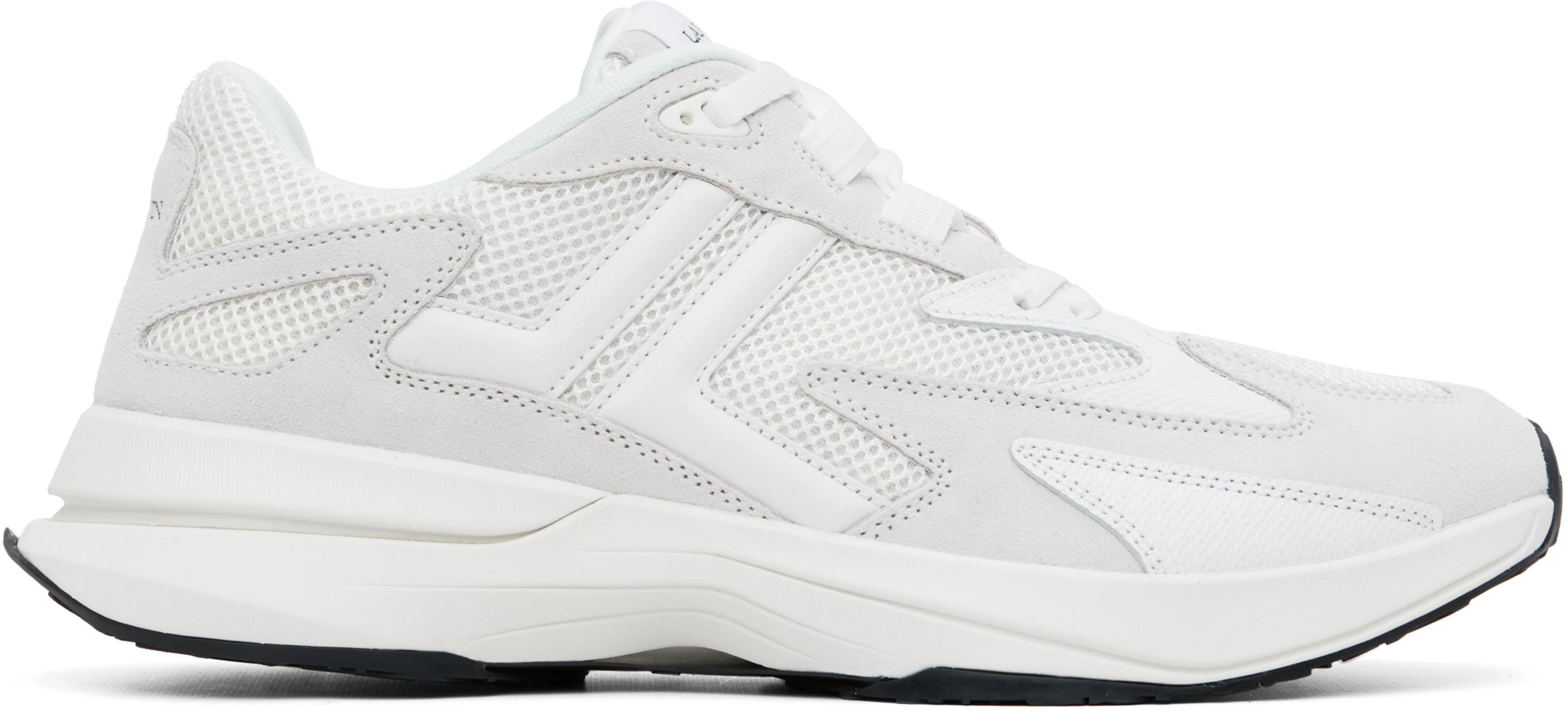 White & Off-White JLA Mesh Sneakers by LANVIN