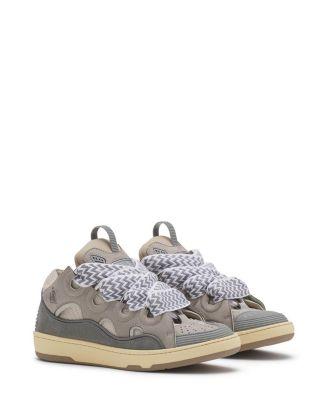 Women's Leather Curb Sneakers by LANVIN