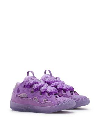 Women's Leather Curb Sneakers by LANVIN