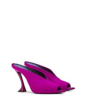 Women's Midnight Step Mule in Pony by LANVIN
