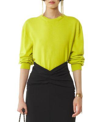 Wool Sweater With Grosgrain Detail by LANVIN