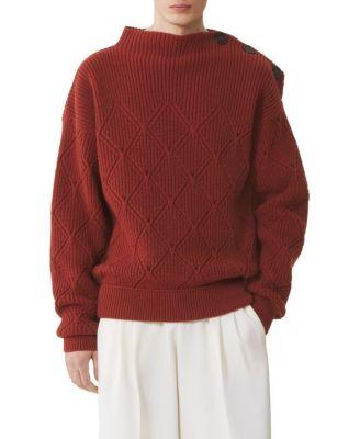 Wool Sweater with Diamond Detail by LANVIN