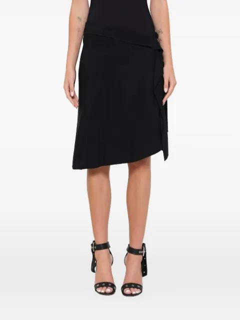 asymmetric ruffled midi skirt by LANVIN