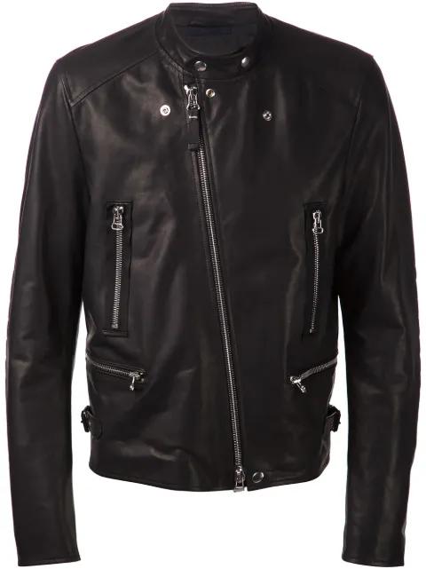 band collar biker jacket by LANVIN
