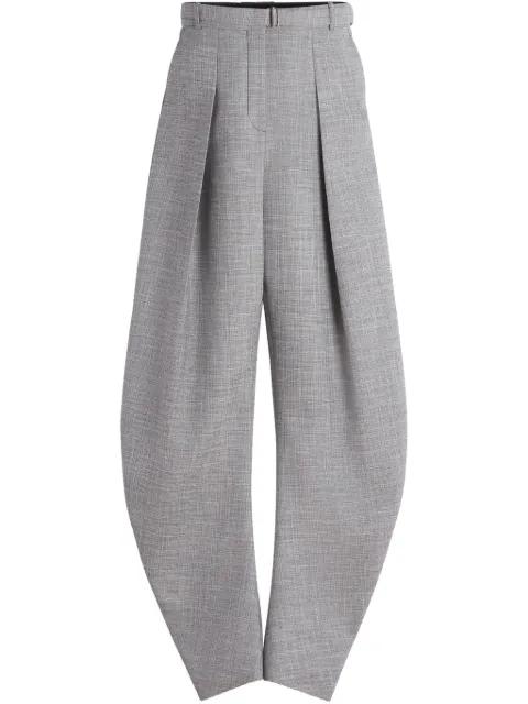 belted tapered trousers by LANVIN