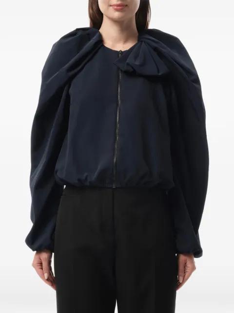 bow-detail gathered jacket by LANVIN