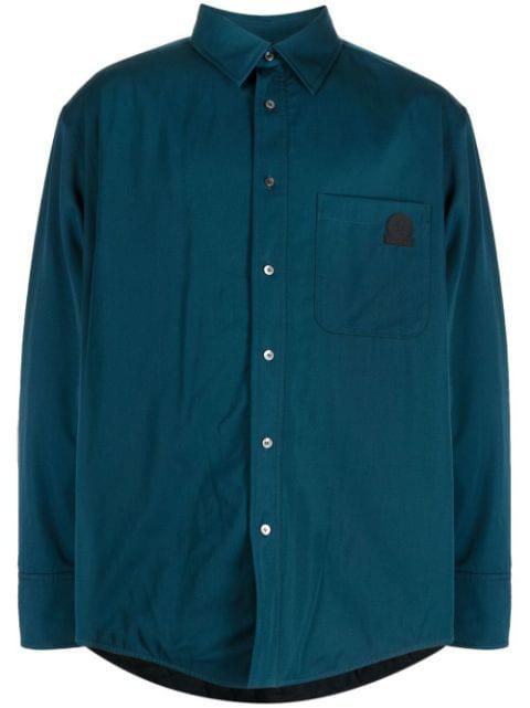 box-pleat long-sleeved shirt by LANVIN