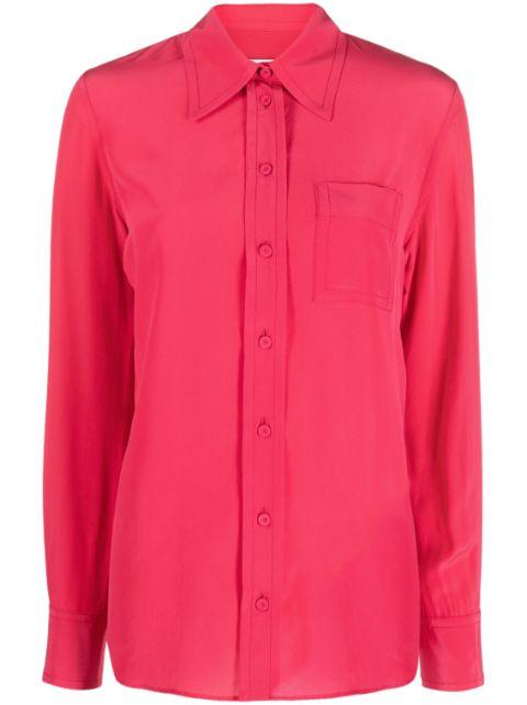 button-down silk shirt by LANVIN