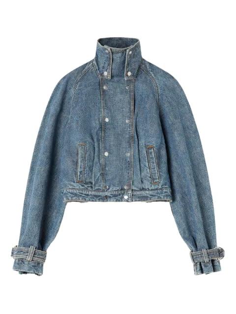 buttoned funnel-neck jacket by LANVIN