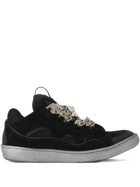 chain plaque-detail sneakers by LANVIN