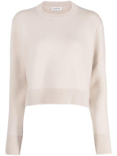 crew-neck cropped jumper by LANVIN