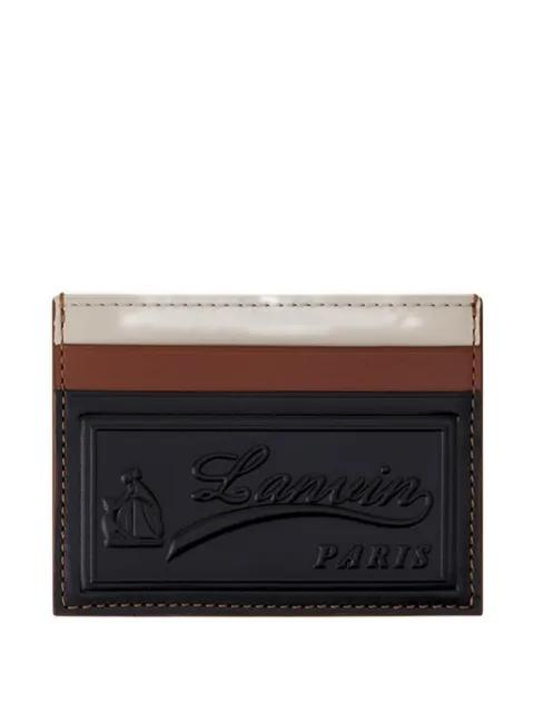 debossed leather cardholder by LANVIN