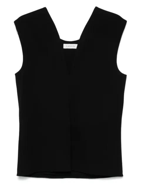 deep V-neck top by LANVIN