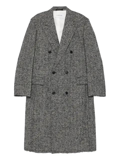 double-breasted tailored coat by LANVIN double-breasted tailored coat by LANVIN