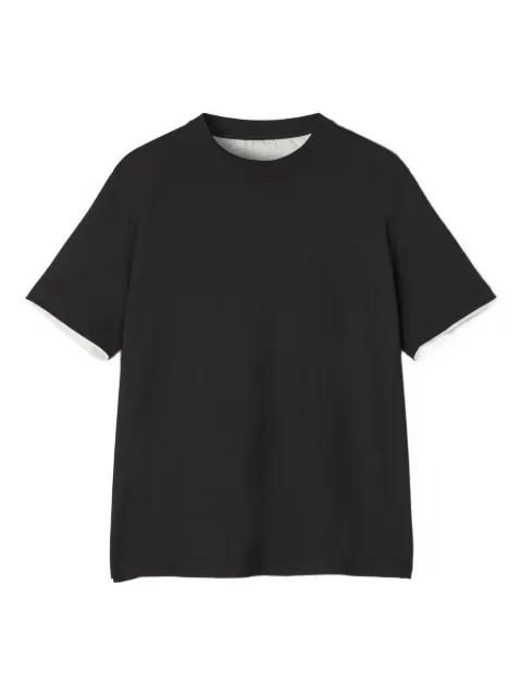 double-layered cotton T-shirt by LANVIN
