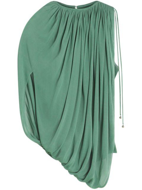draped jersey top by LANVIN