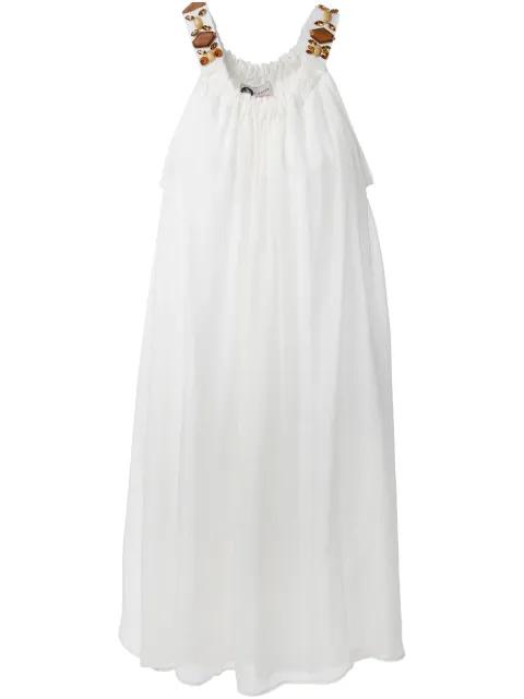 embellished strap draped dress by LANVIN