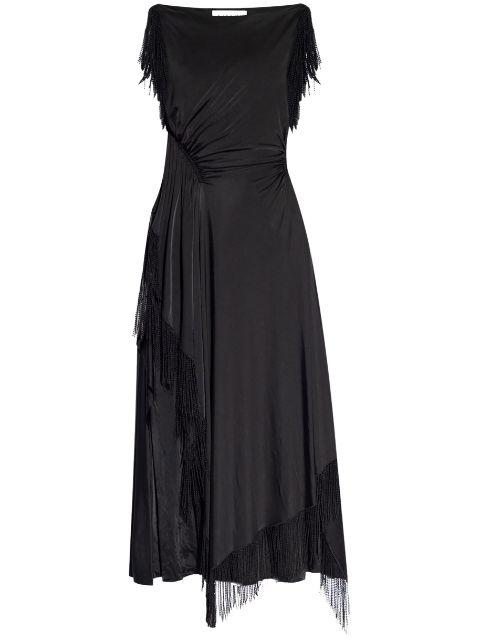 embroidered-detailing midi dress by LANVIN