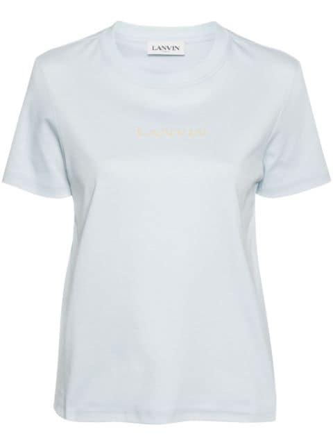 embroidered-logo cotton T-shirt by LANVIN