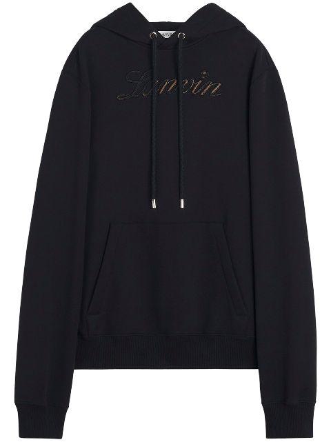 embroidered-logo hoodie by LANVIN