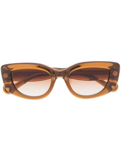 engraved-logo tinted sunglasses by LANVIN