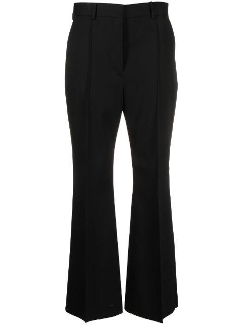 flared cropped wool trousers by LANVIN