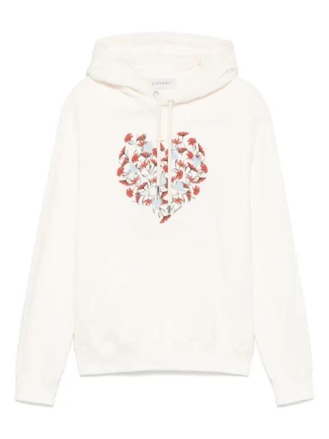floral-print hoodie by LANVIN