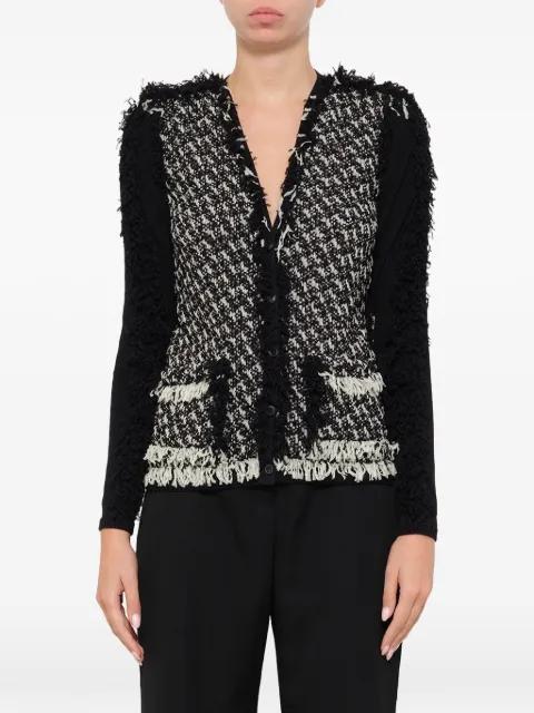 fringe-trimmed buttoned jacket by LANVIN