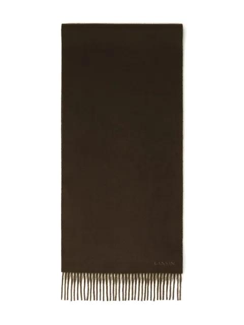 fringed wool scarf by LANVIN