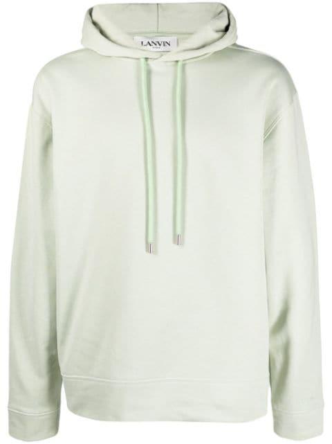 graphic-print cotton hoodie by LANVIN