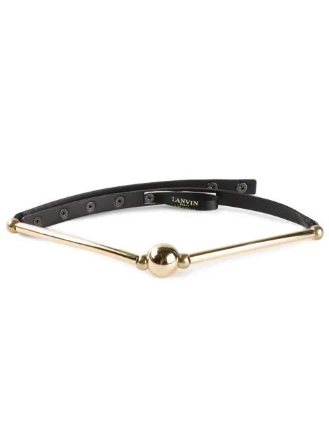 leather belt by LANVIN