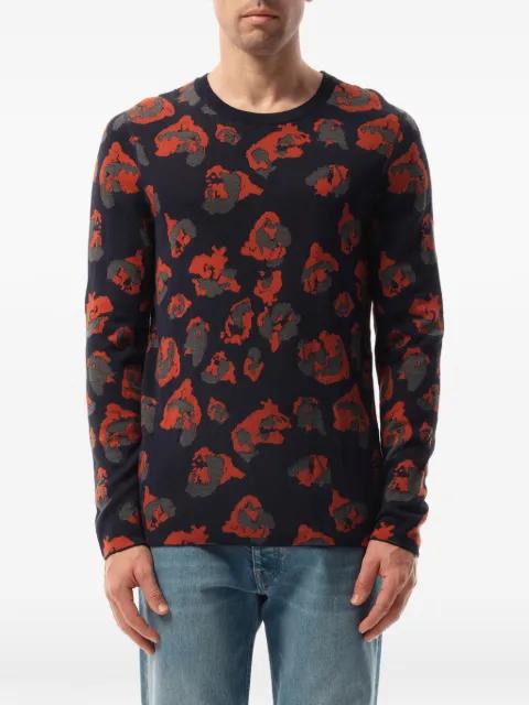 leopard jacquard sweater by LANVIN