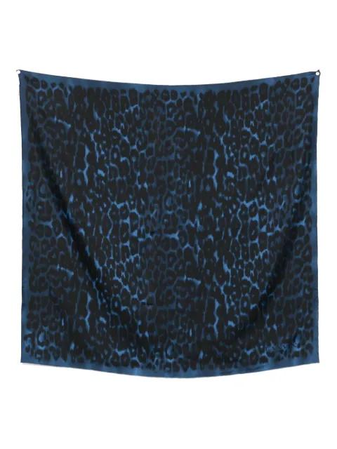 leopard-print silk scarf by LANVIN