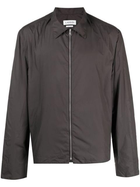 lightweight zip-up shirt by LANVIN