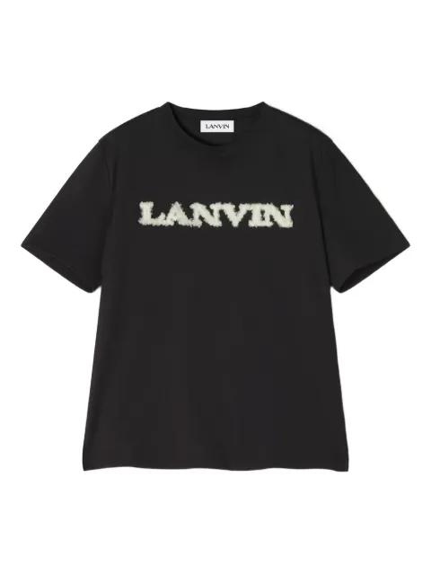 logo-embellished cotton T-shirt by LANVIN