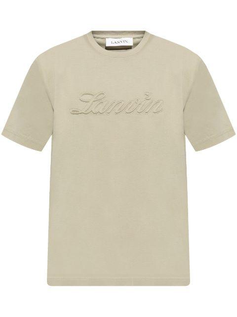 logo-embossed T-shirt by LANVIN