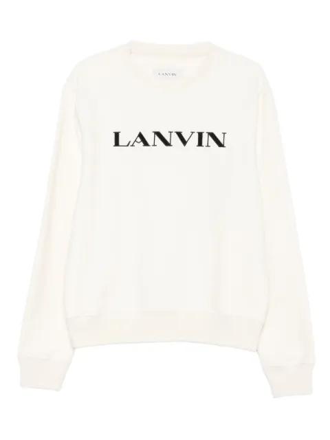 logo-embroidered cotton sweatshirt by LANVIN