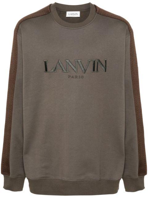 logo-embroidered sweatshirt by LANVIN