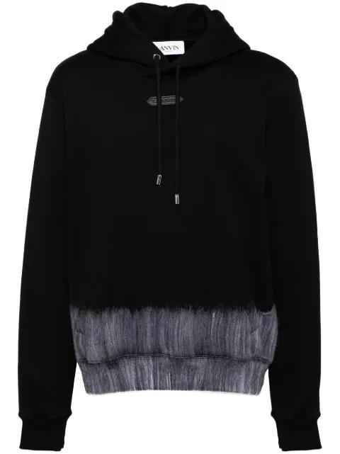 logo-patch hoodie by LANVIN