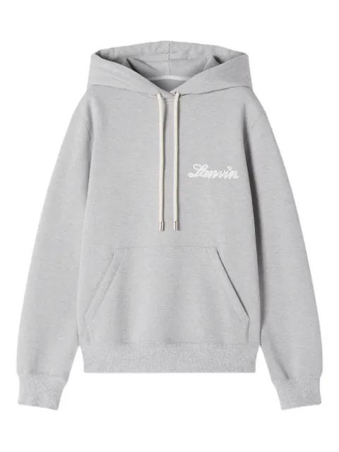 logo-print hoodied by LANVIN