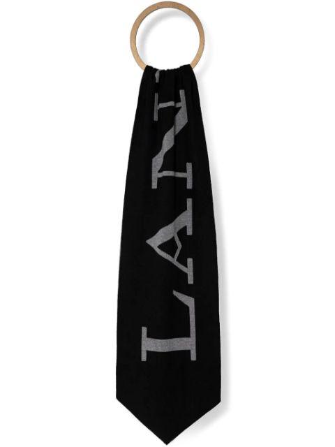logo-print scarf by LANVIN