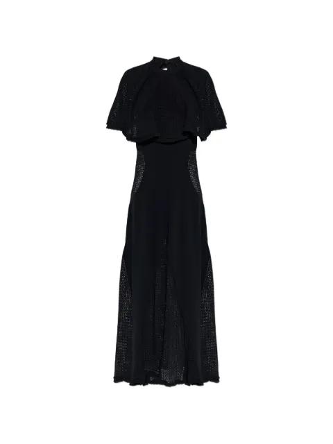 openwork cape dress by LANVIN