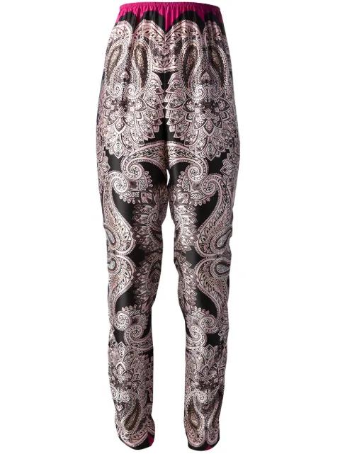 paisley print trousers by LANVIN