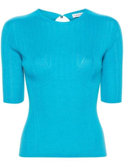 panelled knitted top by LANVIN