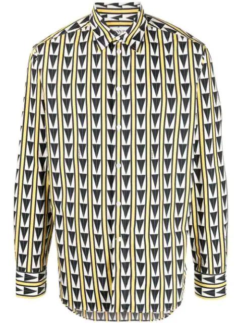 pattered button-up shirt by LANVIN
