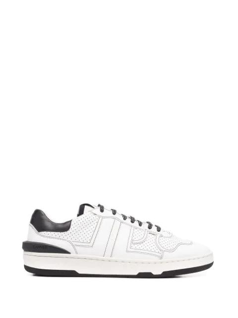perforated-panel leather sneakers by LANVIN