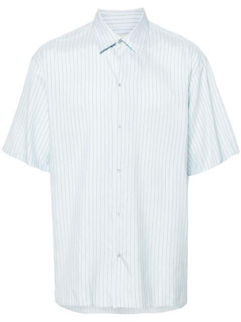 pinstriped press-stud shirt by LANVIN