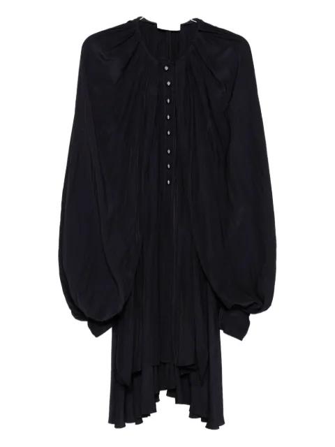 pleated button-front mini dress by LANVIN